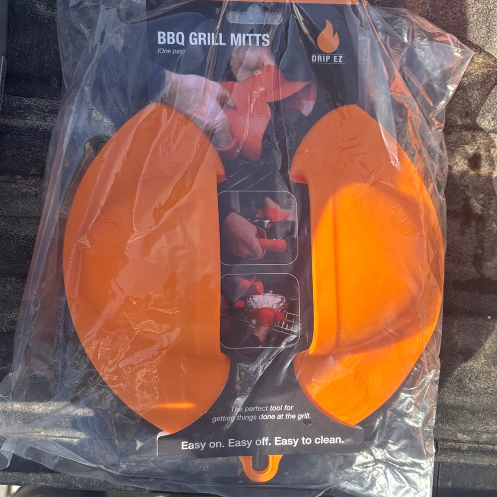 Orange BBQ Grill Mitts